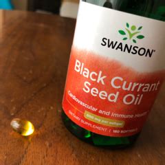 ページ 1 レビュー Swanson Black Currant Seed Oil 500 mg 180 Softgels