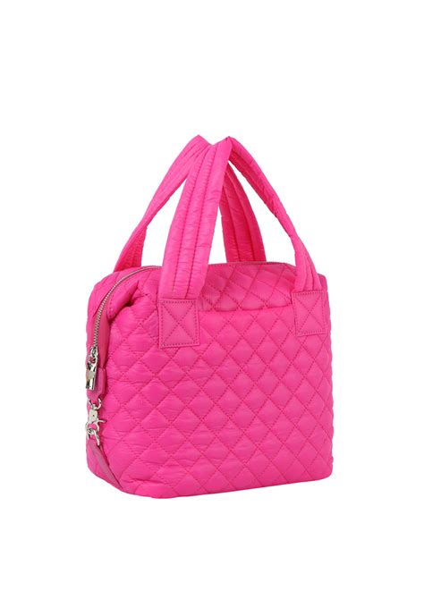 Puffy Quilted Nylon Satchel Satchel Mezon Handbags