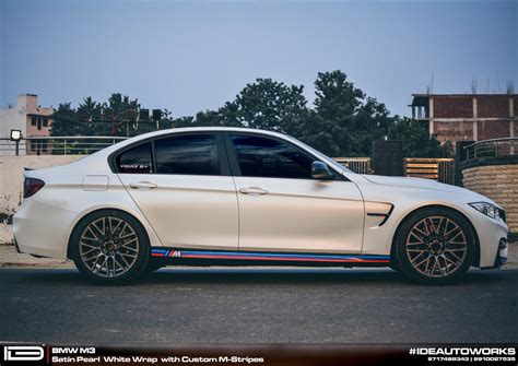 Bmw M3 Satin Pearl White With M Livery Ide Autoworks