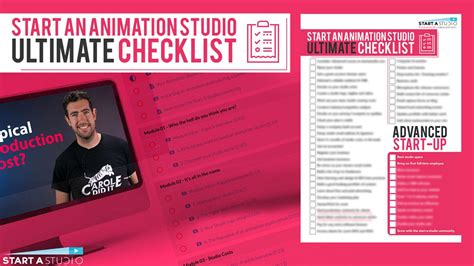 Ultimate Animation Studio Startup Checklist