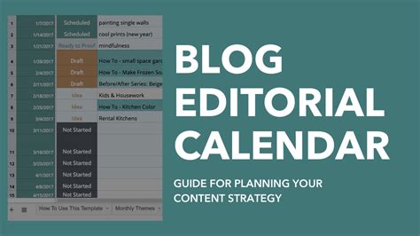 Content Calendar Template [Download] - The Planning Life