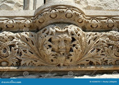 Limestone Architecture Detail Stock Image - Image of limestone, damage ...