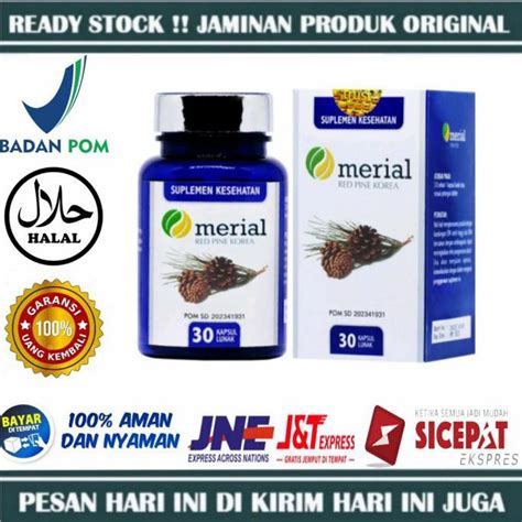 MERIAL Red Pine Korea Original Obat Kolesterol Pinus Merah Suplemen