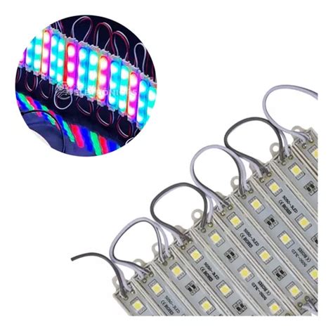 Kit Modulo De Led Smd Cor Da Luz Rgb V Bivolt