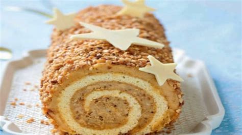 Bûche de Noël au Café et Praliné La Recette Originale de Cyril Lignac