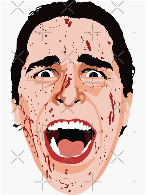 American Psycho Sticker For Sale By Futurespace Redbubble