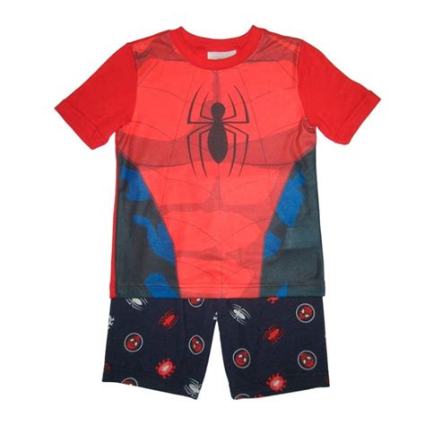 Pijama Spiderman Talla 10 Con Short Rojo Walmart