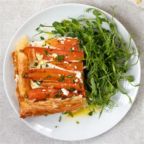 Roasted Carrot Ricotta And Herb Tart Easyfood