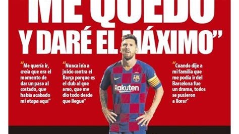 La Portada Del Diario Mundo Deportivo 05 09 2020