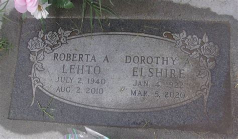 Dorothy Ann Elshire Hulse 1922 2020 Find A Grave Memorial