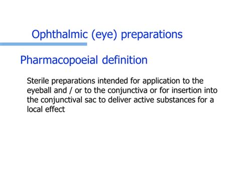 Ophthalmic Preparations Flashcards Quizlet