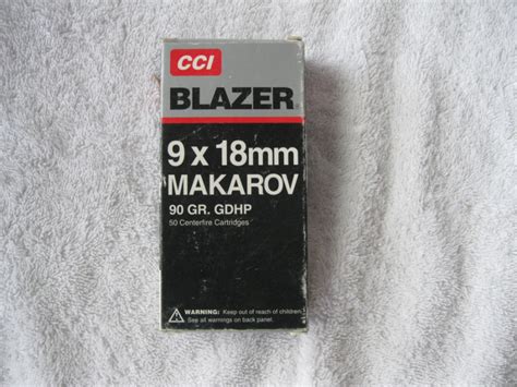 Cci Blazer 9 X 18mm Makarov 90 Grain Gdhp Gold Dot Hollow Point Ammunition Ammo Centerfire