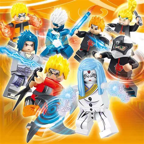 Compatible With Lego Naruto Minifigures Naruto Sasuke Kakashi