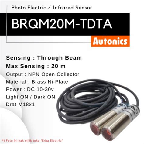 Jual Autonics Brqm M Tdta Photo Sensor Infrared Meter Npn Br M Tdt