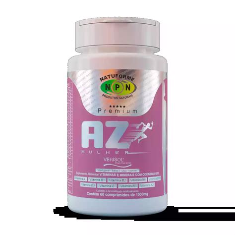 MULTIVITAMÍNICO AZ MULHER 60 Comprimidos Mastigáveis 1000mg Natuforme