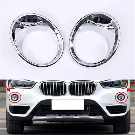 Yaquicka Car Front Fog Light Lamp Trim Cover Ring For Bmw X F