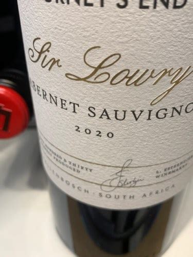 Journey S End Sir Lowry Cabernet Sauvignon Vivino