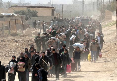 More Than Syrians Flee From Their Homes In Just Hours Daily