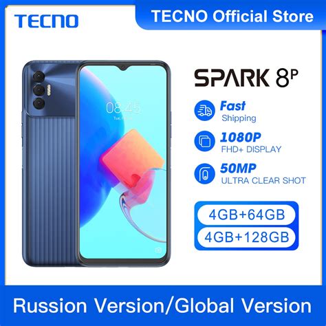 New Original Tecno Spark P Gb Gb Gb Smartphone Helio G