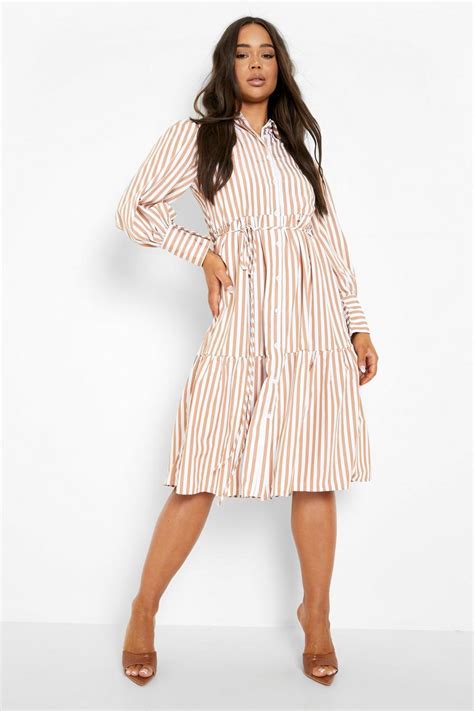 Striped Dresses Stripe Print Dresses Boohoo Uk