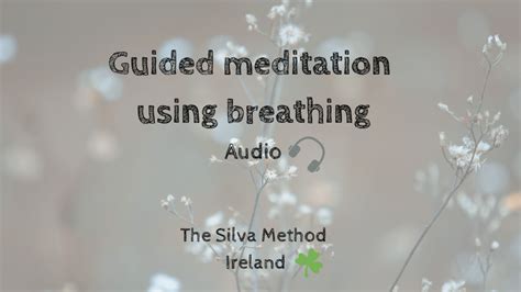 Guided meditation with breathing | Silva Method Ireland