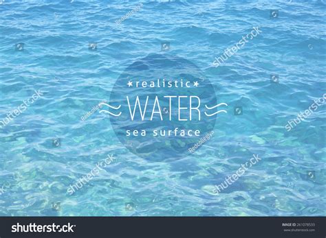 Vector Realistic Water Texture Sample Text Stock Vector (Royalty Free ...