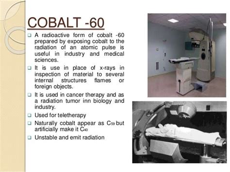 Cobalt 60 ~ Detailed Information | Photos | Videos