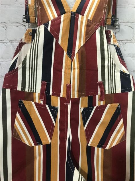 Deadstock Striped Overalls Shortalls Boardwalk Vintage