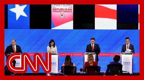 Haley Desantis Ramaswamy And Christie Spar At 4th Gop Debate The