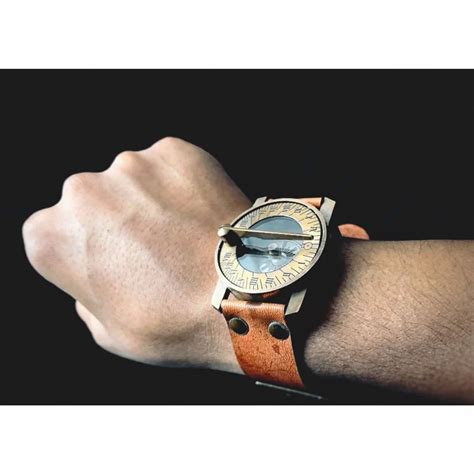 steampunk wrist brass compass sundial  vintage style
