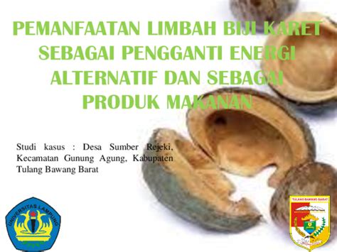 Ppt Pemanfaatan Limbah Biji Karet April Liana