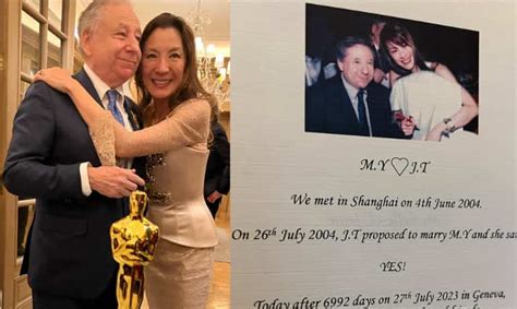 Michelle Yeoh Marries Ex Ferrari CEO Jean Todt After 19 Year Engagement