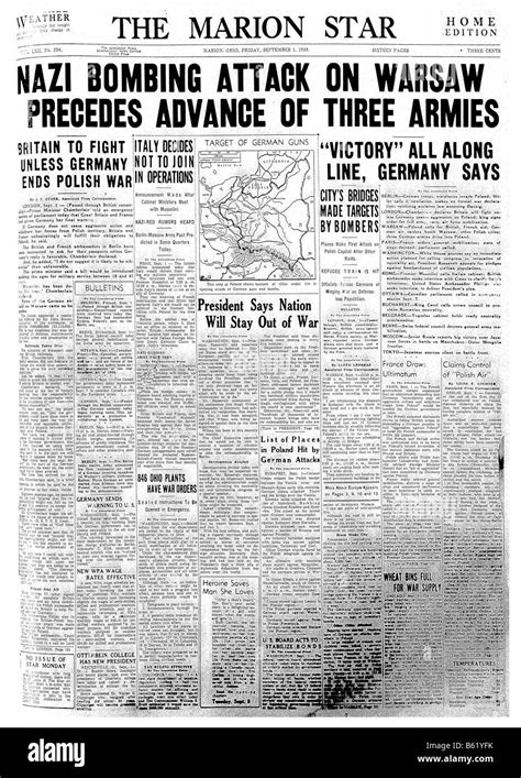 1939 newspaper hi-res stock photography and images - Alamy