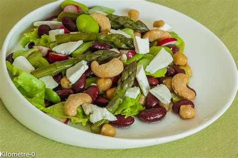 Salade Aux Haricots Rouges Pois Chiches Et Noix De Cajou Kilom Tre