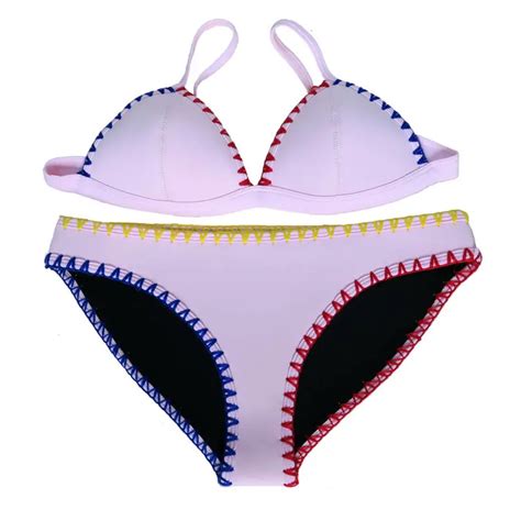 2017 Swimsuit Women Neoprene Bikini Girl Bikini Set Sexy Swimwear