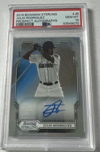 Julio Rodriguez 2019 Bowman Sterling Prospect Auto Seattle Mariner PSA