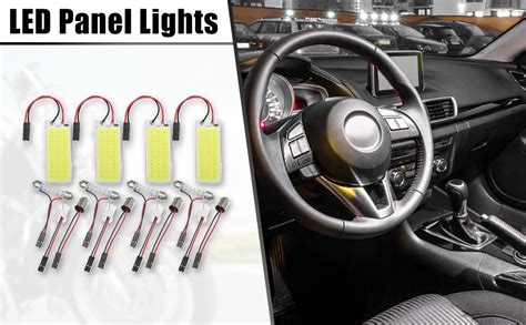 Amazon Uxcell Pcs White Led Cob Smd Dc V Led Panel Car Rv