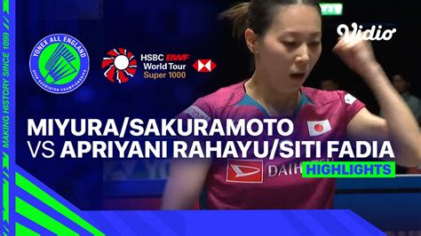 Women S Doubles Rena Miyura Ayako Sakuramoto JPN Vs Apriyani Rahayu