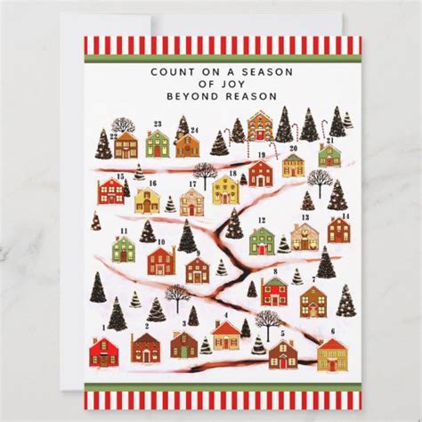 Christmas Advent Calendar Cards | Zazzle.com