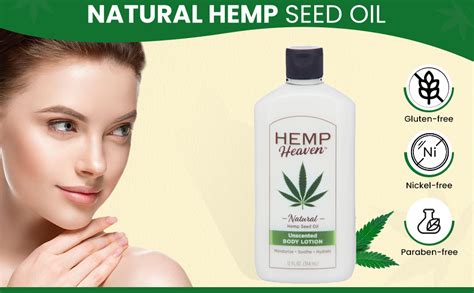 Hemp Heaven Natural Hemp Seed Oil Unscented Body Lotion 12