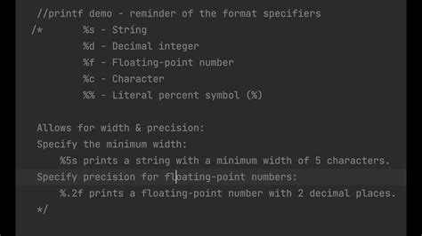 Printf Formatting In Java Youtube