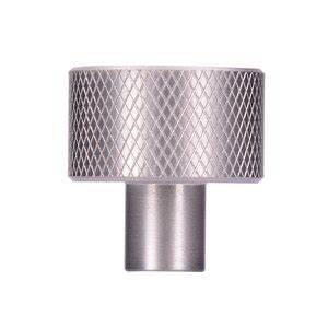 Industrial Modern Collection 15 16 Knurled Knob In Matte Stainless