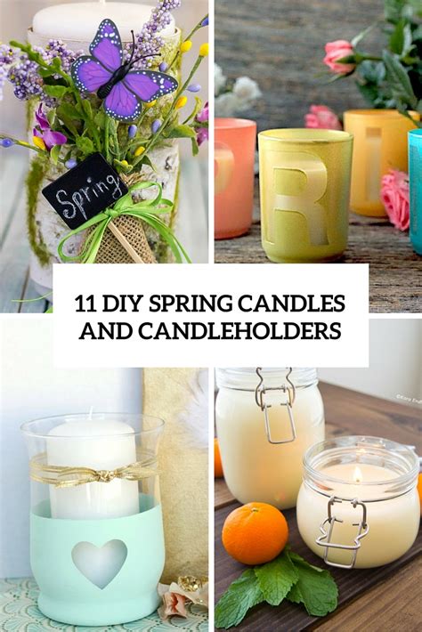 11 Cool DIY Spring Candles And Candleholders - Shelterness