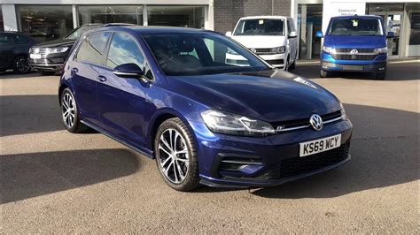 Volkswagen Golf 2 0tdi R Line Edition Dsg Atlantic Blue Used Car Wrexham Volkswagen Youtube