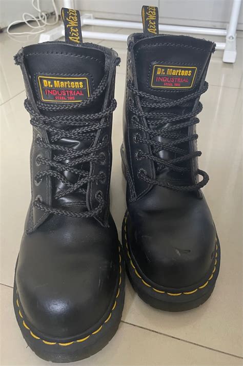 Dr Martens Steel Toe Women S Fashion Footwear Boots On Carousell