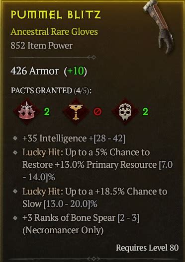 Nice Necro Bone Spear Gloves Ft 2 Topic D2jsp