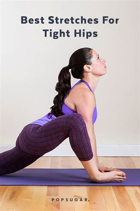 Basic Stretches For Tight Hips Via Popsugar Tight Hips Basic Yoga Poses Hip Problems