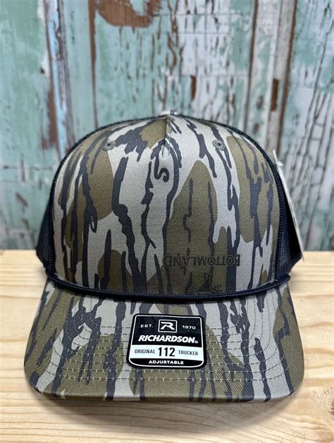 Richardson 112FPR Rope Trucker Hat Bottomland Camo/Black Blank – AG ...