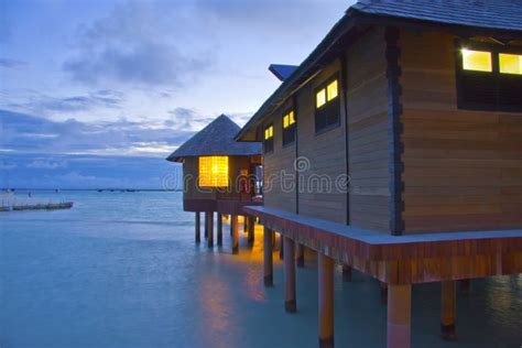 Night on maldives stock image. Image of resort, paradise - 13267041