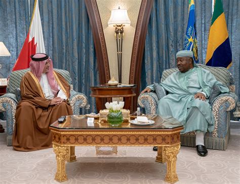 HRH Crown Prince Meets The President Of The Gabonese Republic HRH